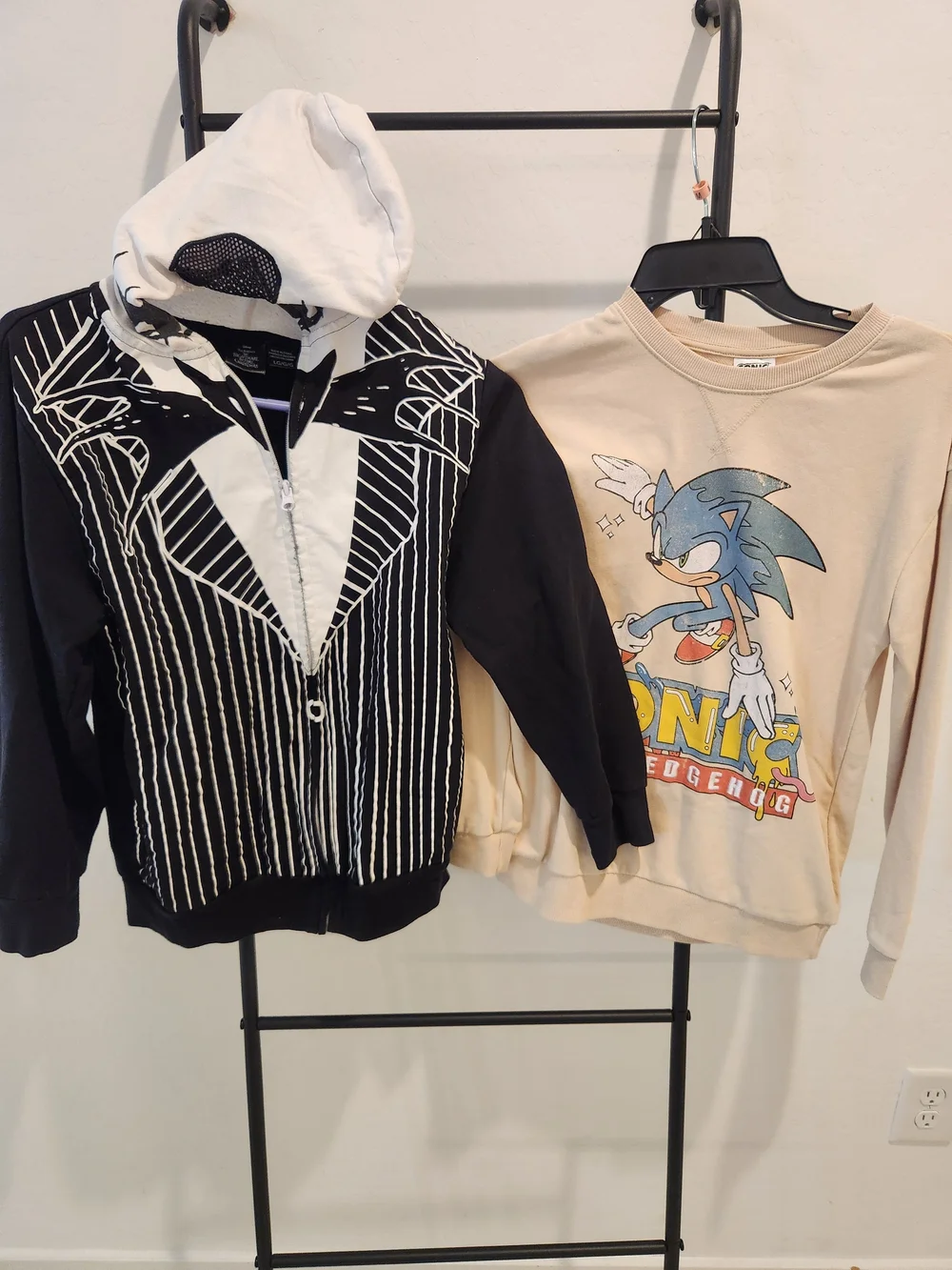 Nightmare Before Christmas Jack Skellington & Sonic Crew Neck